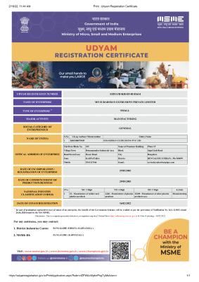 SEPL Udyam Registration Certificate 1.10-1 1