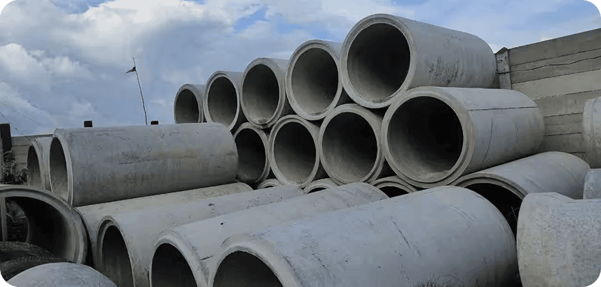 RCC pipes - Types of Drainage Pipes